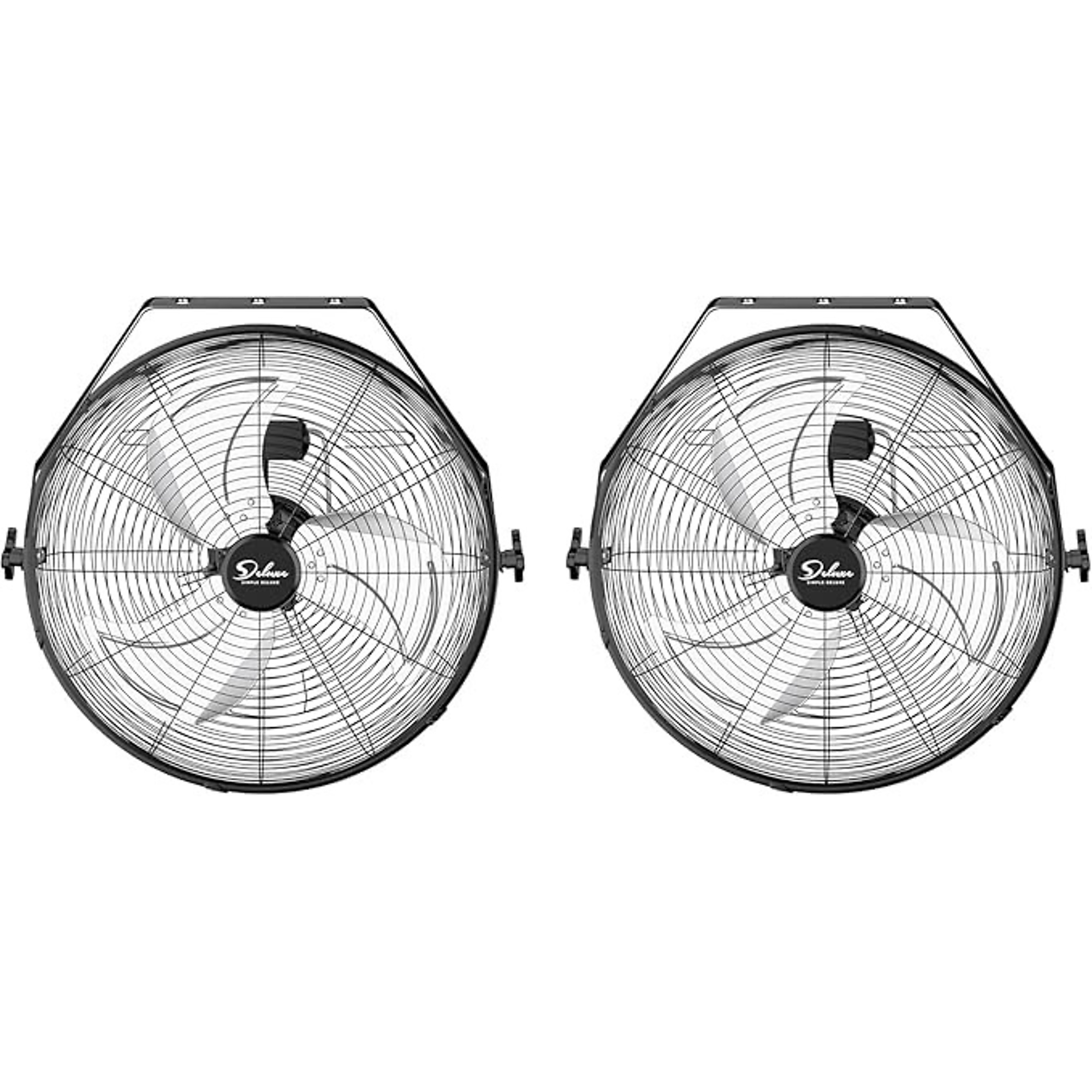 EdenDirect High-Velocity Wall Mount Fan — 18in., 3-Speed, 4650 CFM, Powder-Coated Steel, 2-Piece, Model# NTE-WALLMOUNT182